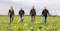 Akkerbouwers en deelnemers circulair project Carbon farming