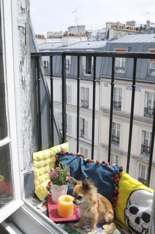 small dog-friendly balcony