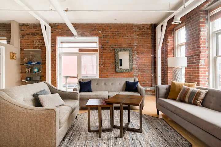 brick loft in Omaha Nebraska