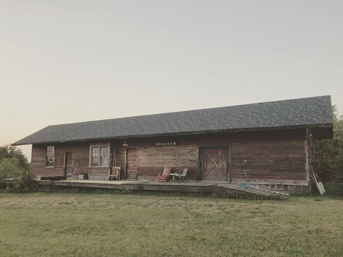 train depot converted into airbnb