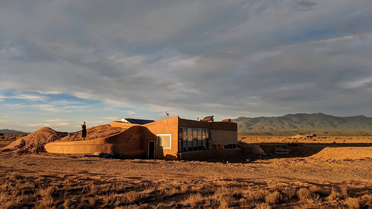 Earth house in New Mexico