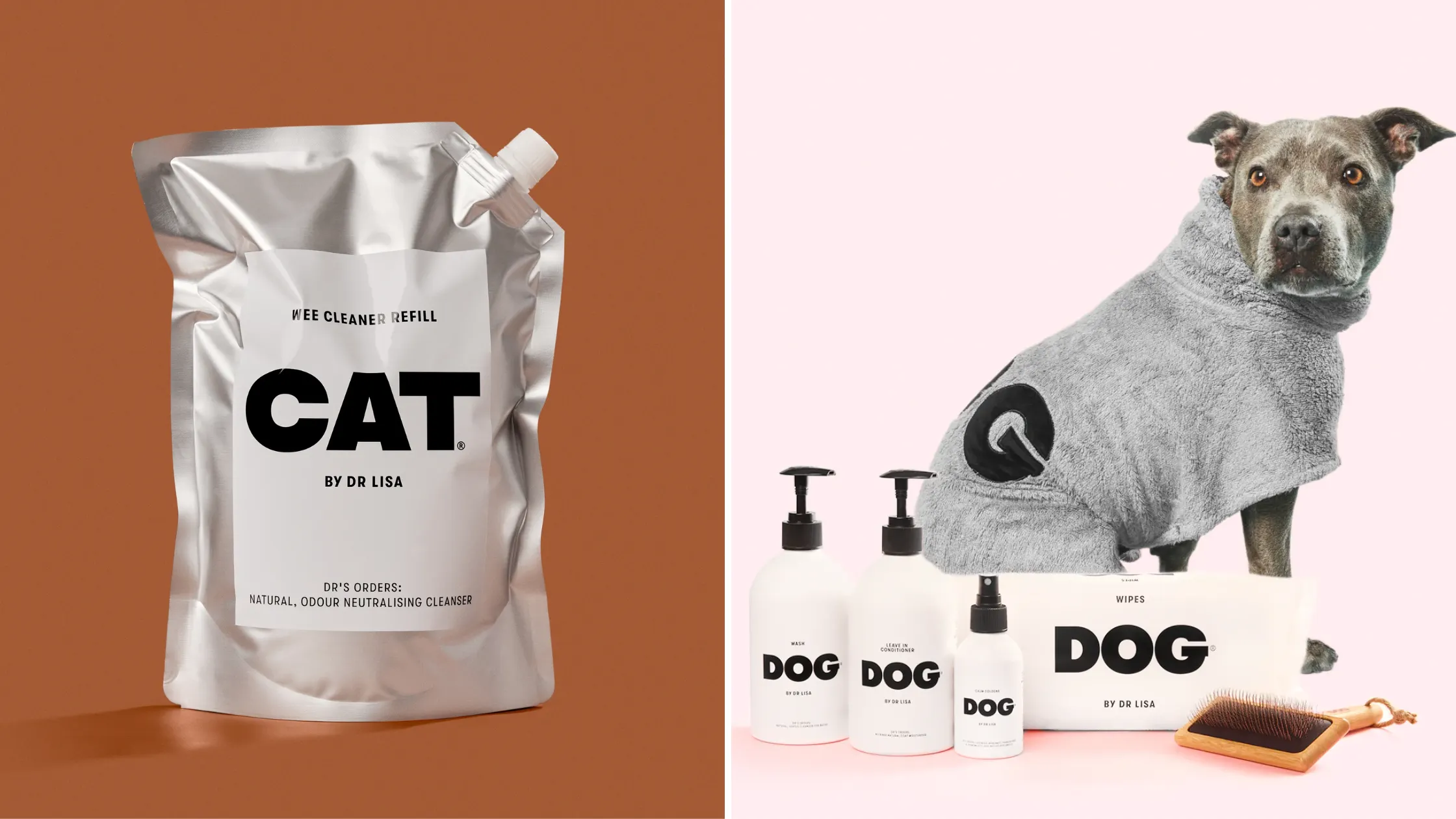 vet-approved dog and cat body product packaging