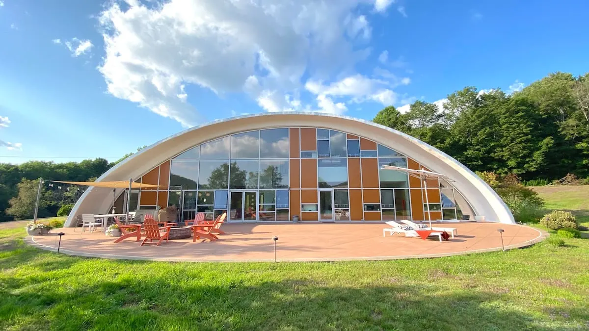 Dome house in the catskill mountains