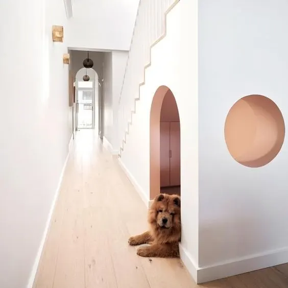 dog room under stairs