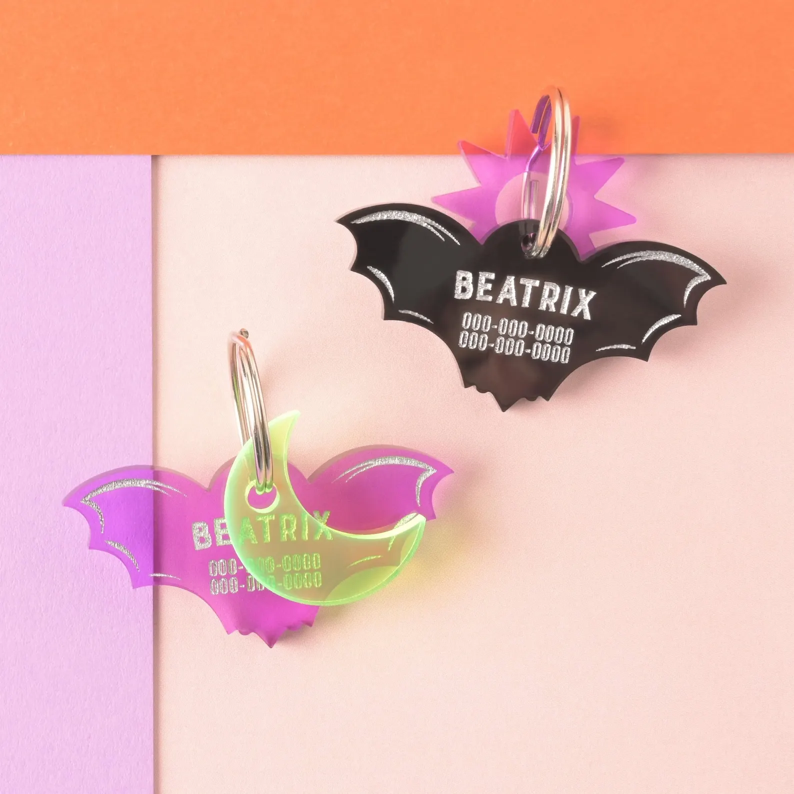 Bat Personalized Pet Tag
