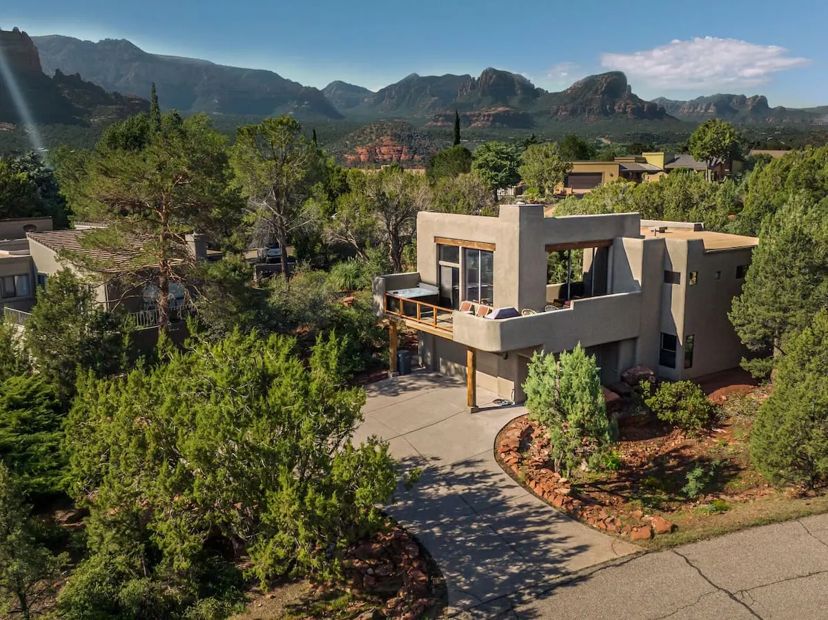 large arizona home surrounded by mountains