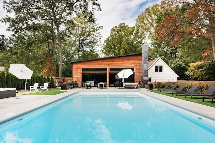 home with pool in detroit