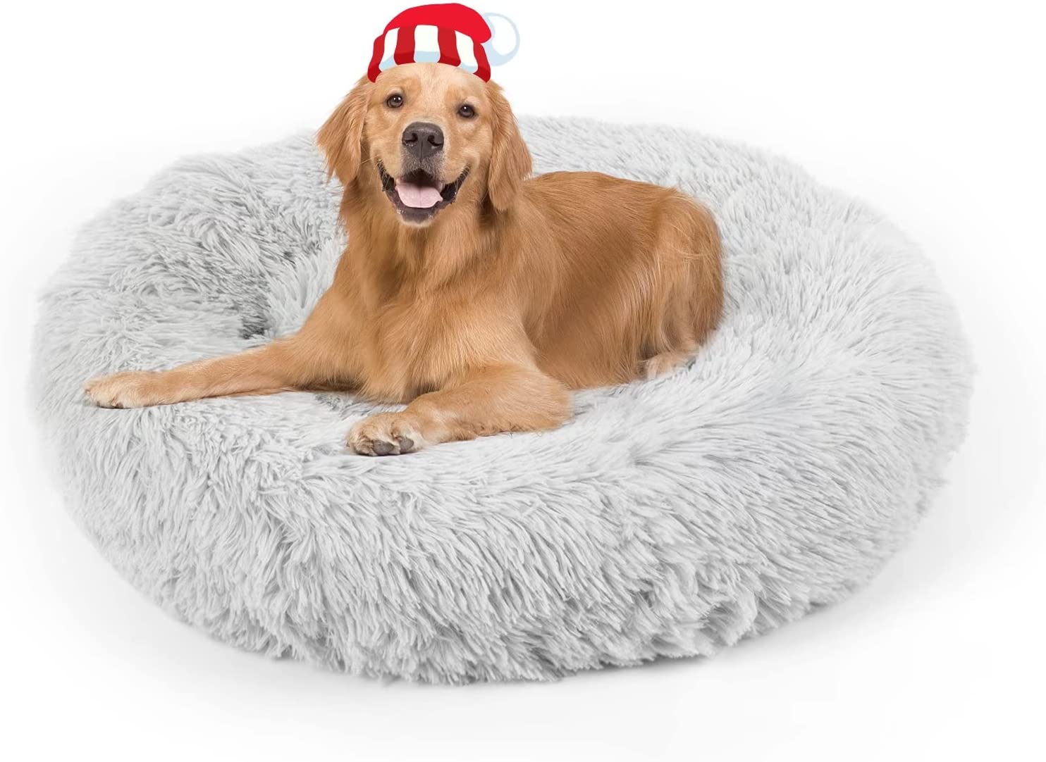Fuzzy dog bed