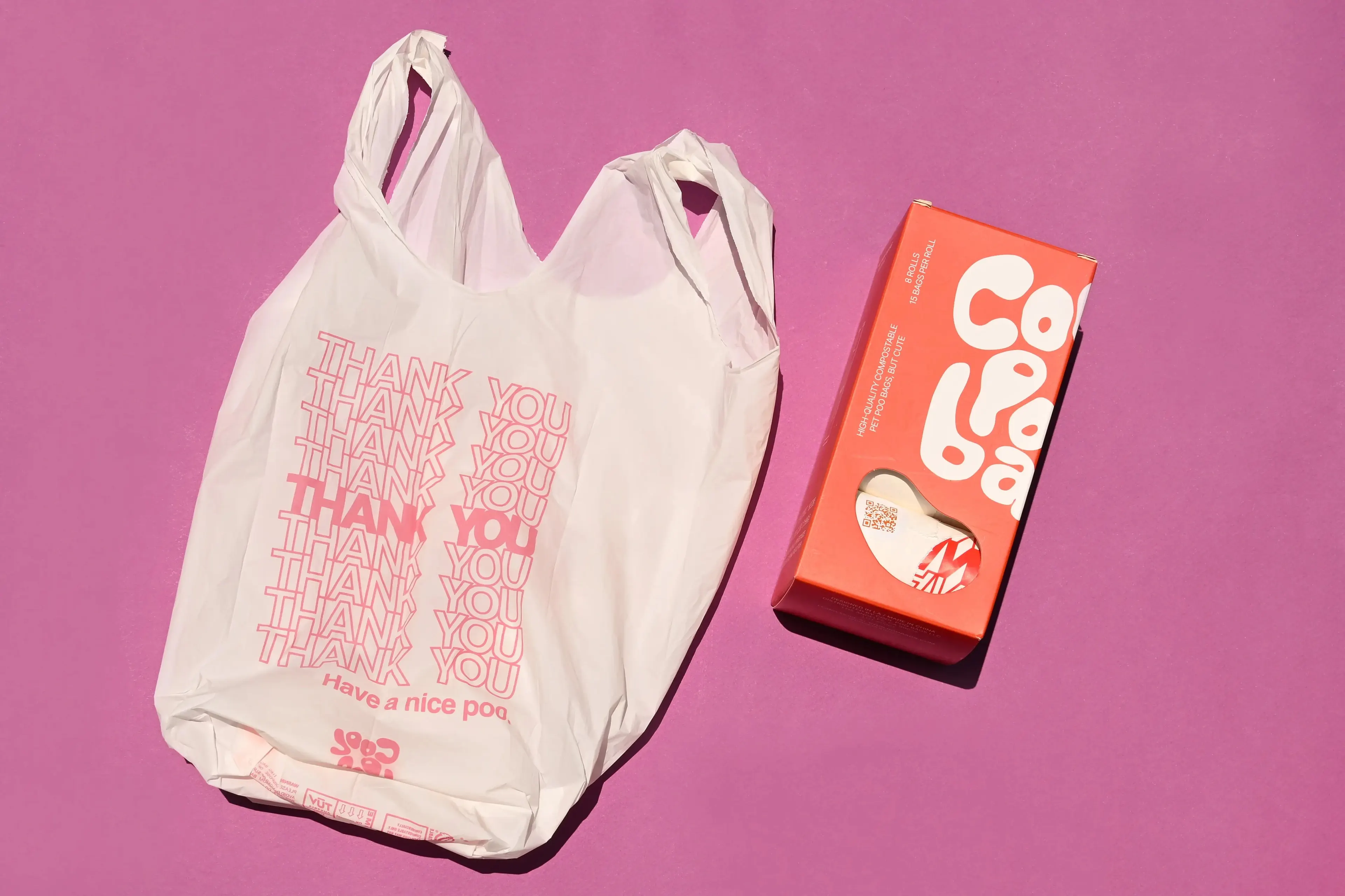 poop bags with cool design