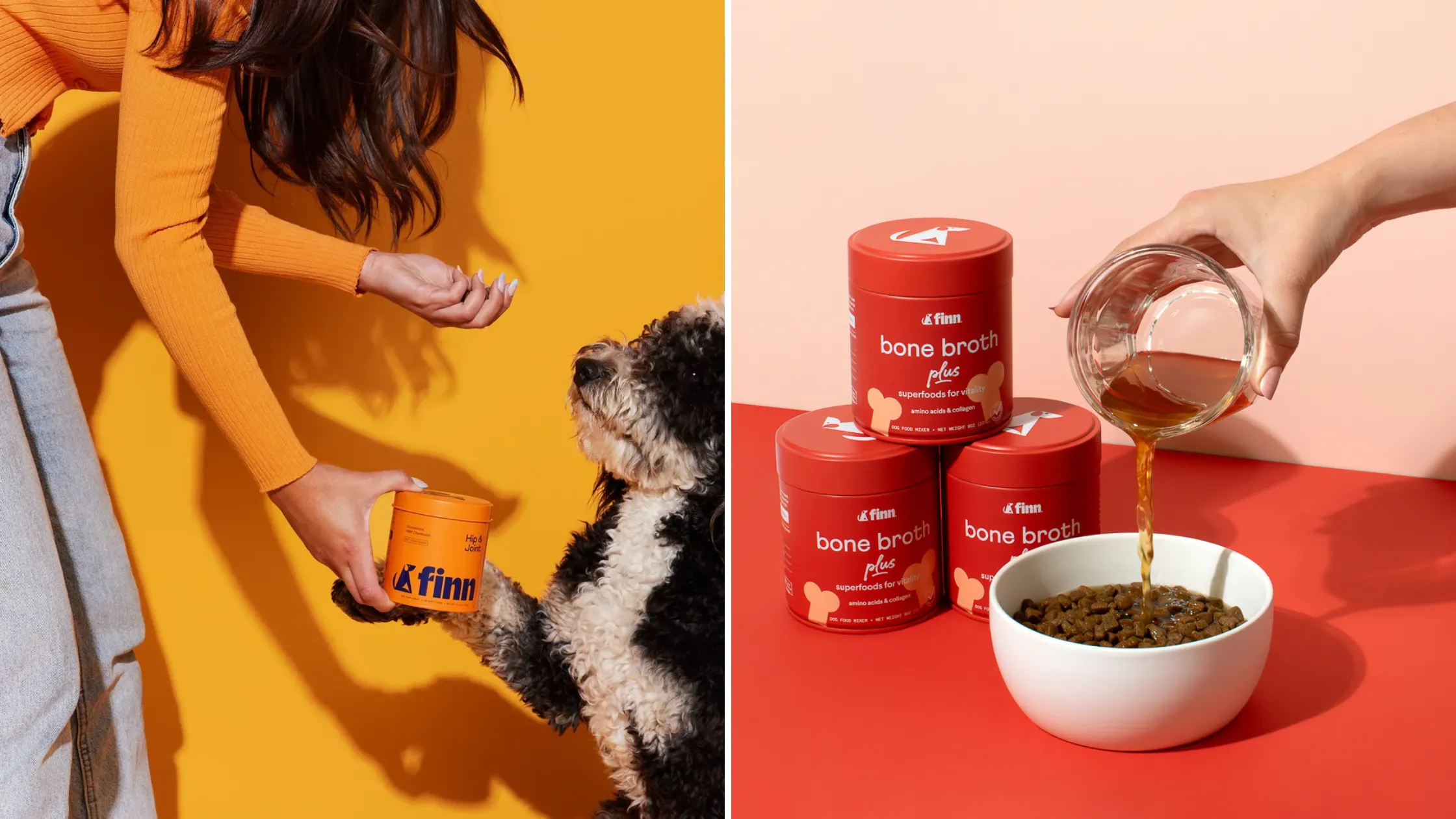 FINN dog supplements and bone broths