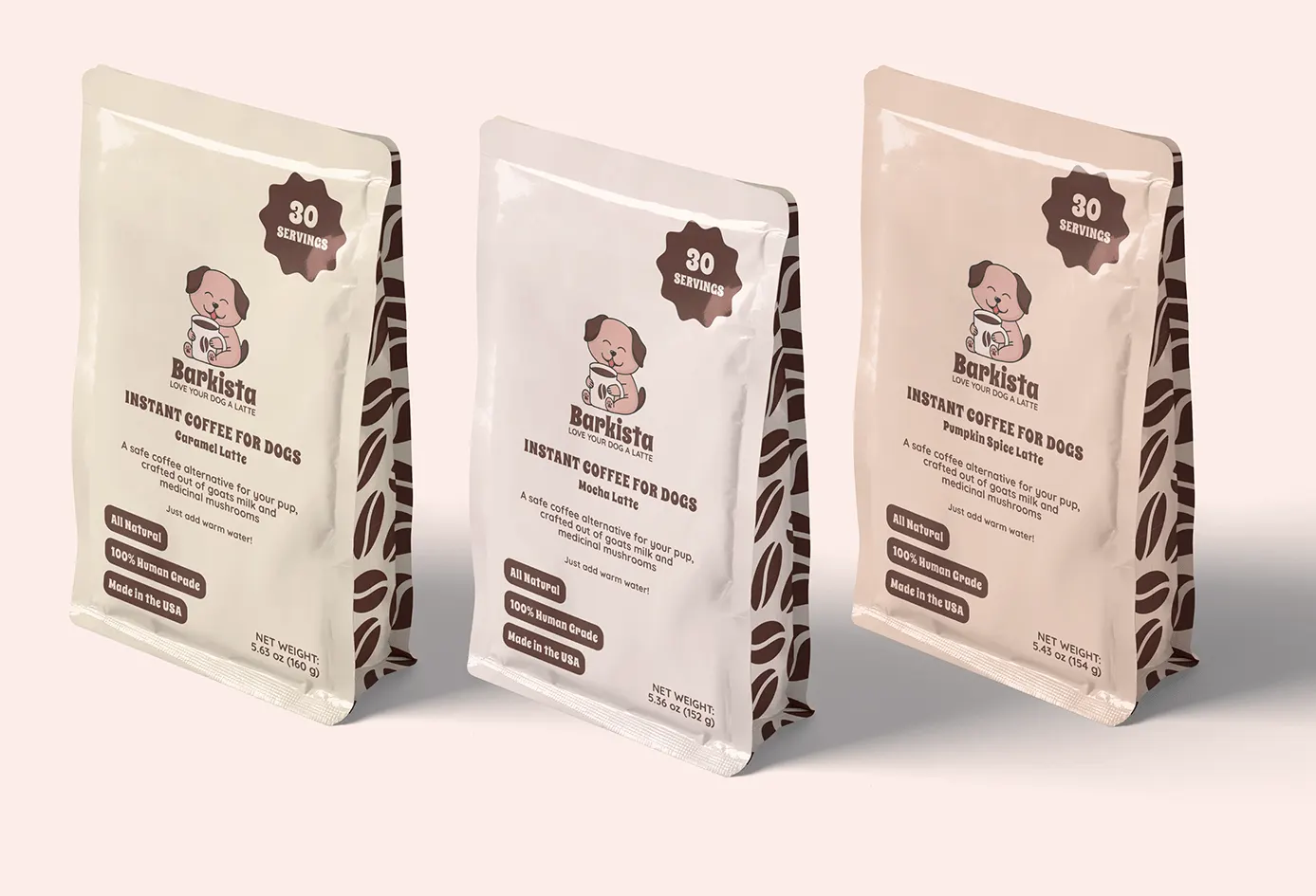 bags of dog-friendly coffee