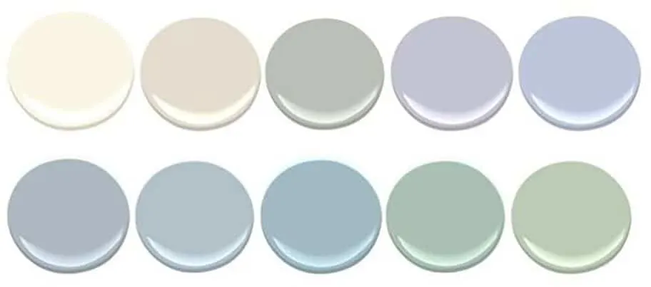 Color pallet for soothing pets