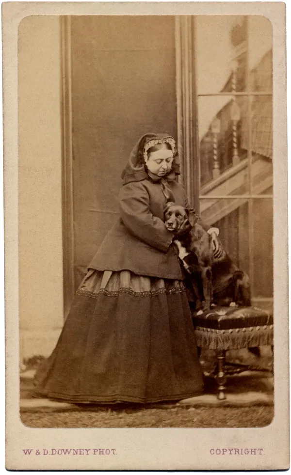 Queen Victoria and her dog Sharp