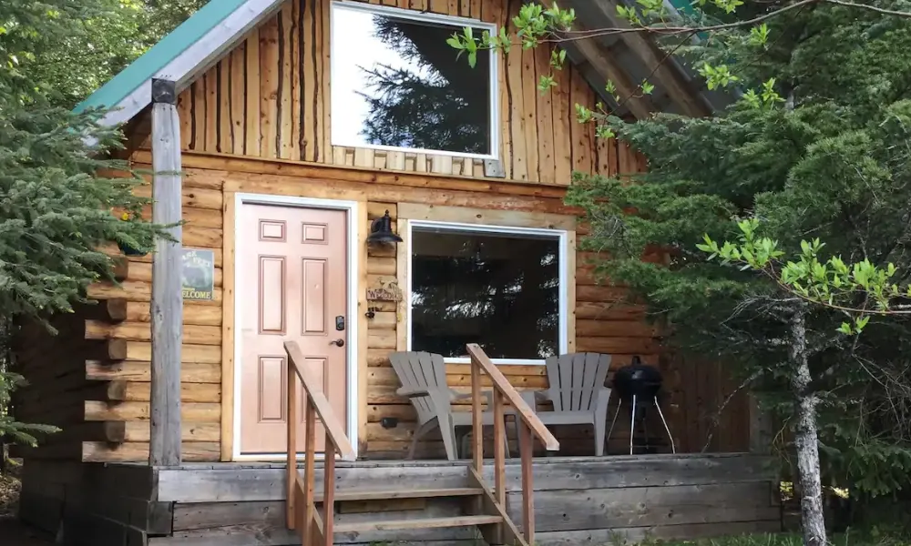 log cabin in Alaska