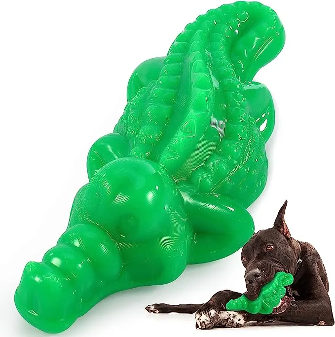 puppy chew toy shaped like alligator