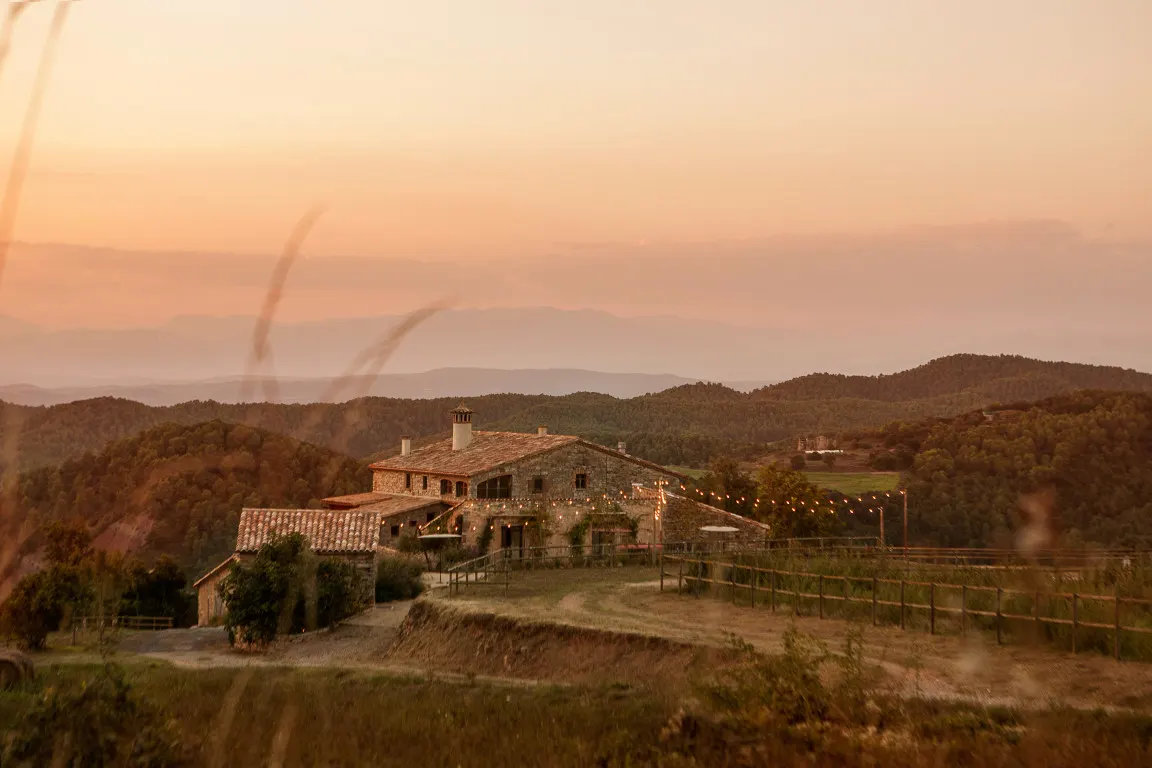 beautiful outdoor farmhouse wedding venue in Barcelona