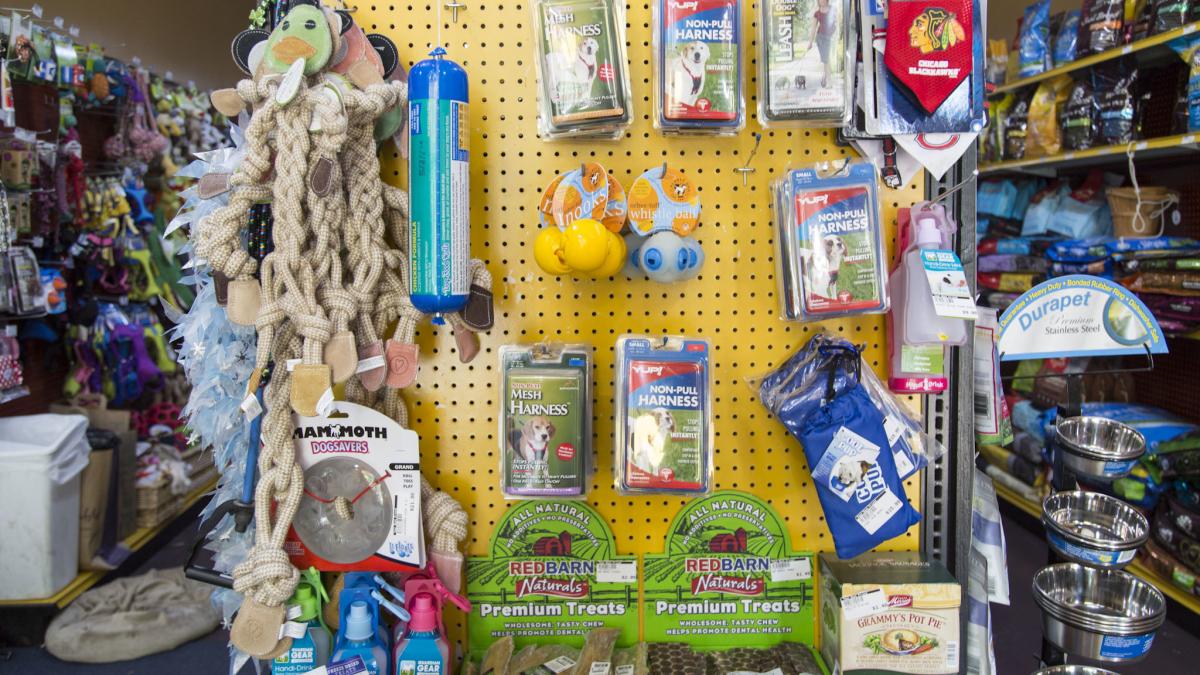 Pet supply store toys
