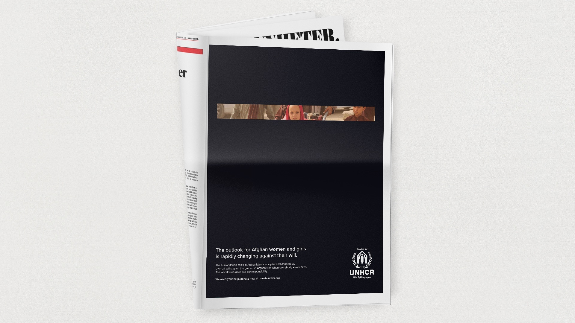 unhcr-afghanistan annons-helsida