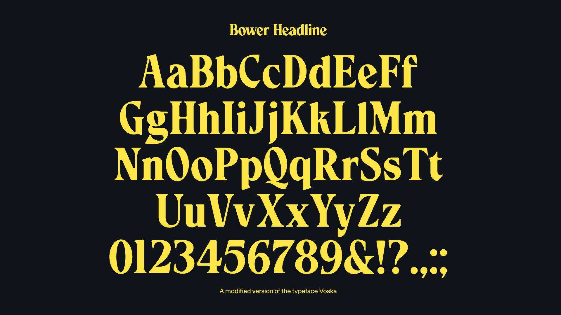 Typography Headline