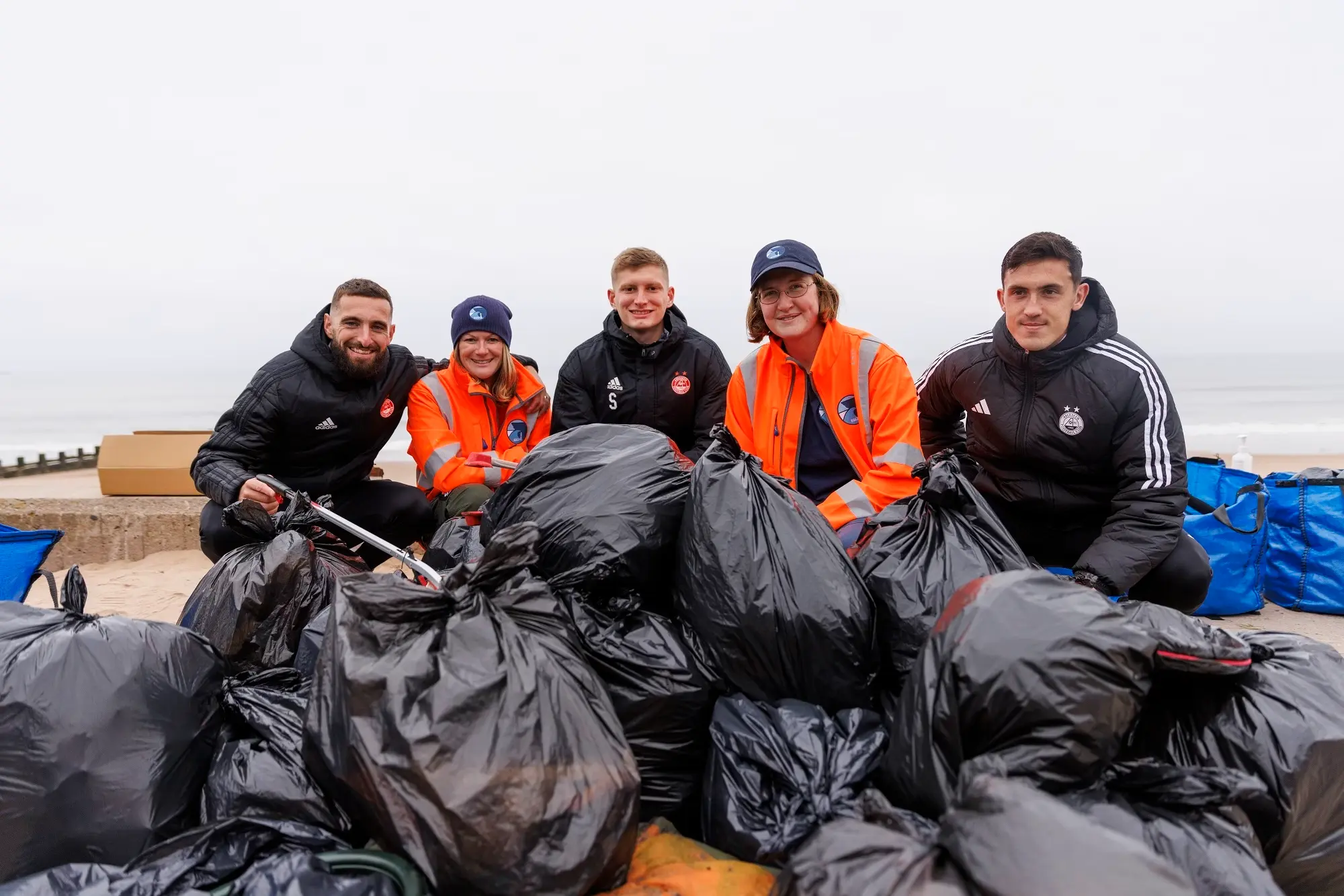 Life’s a Beach for the Dons as they Help with Coastal Clean Up image