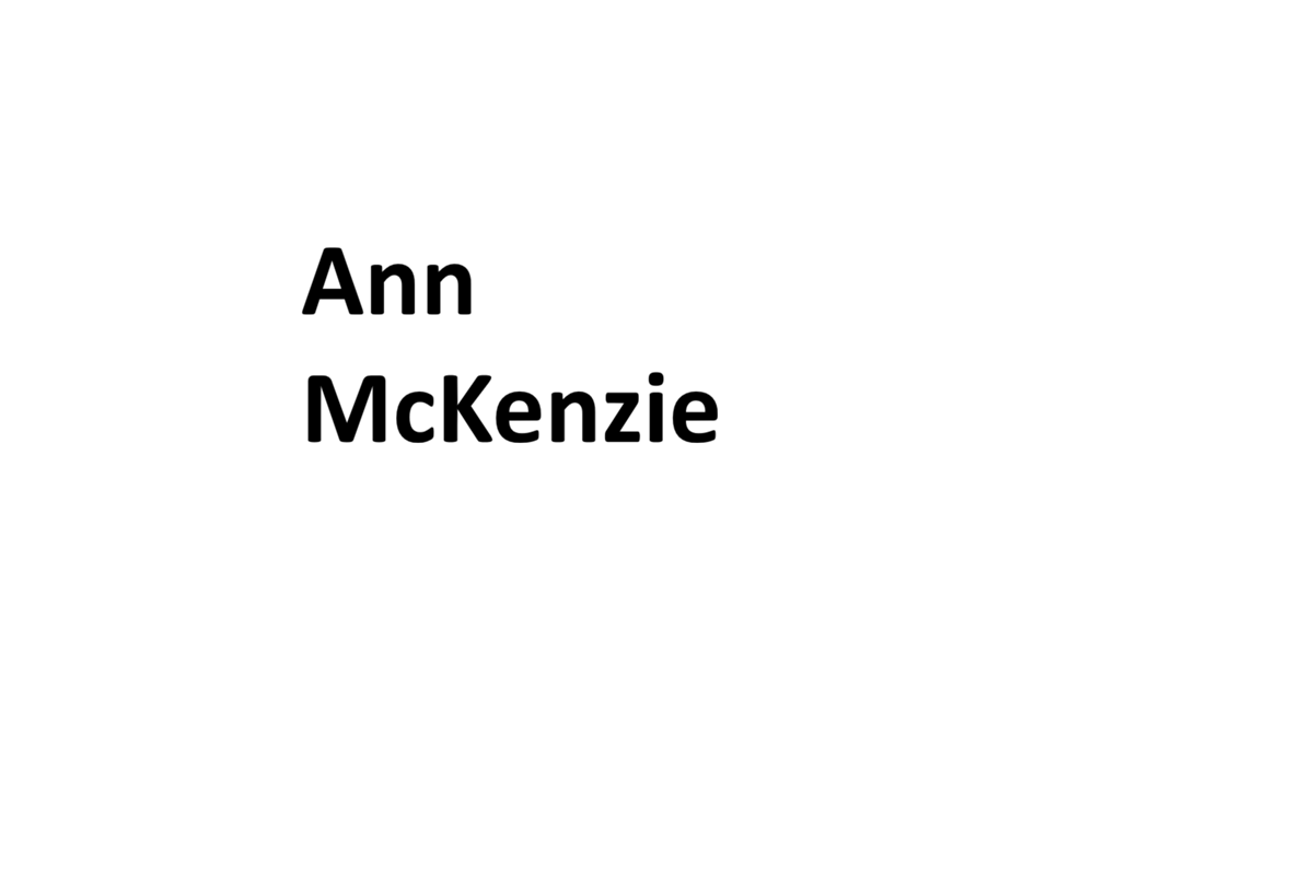 Ann McKenzie