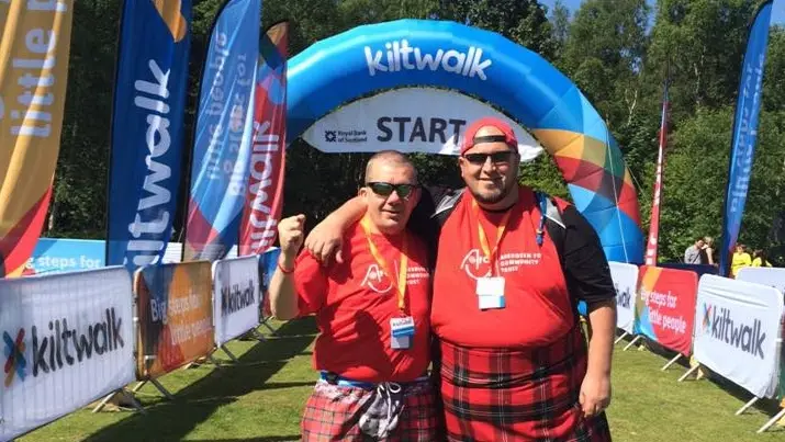 Red Army Out In Force For Kiltwalk