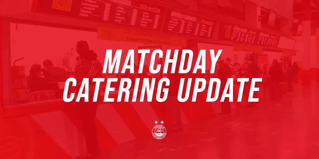 Matchday Catering Update | 2022