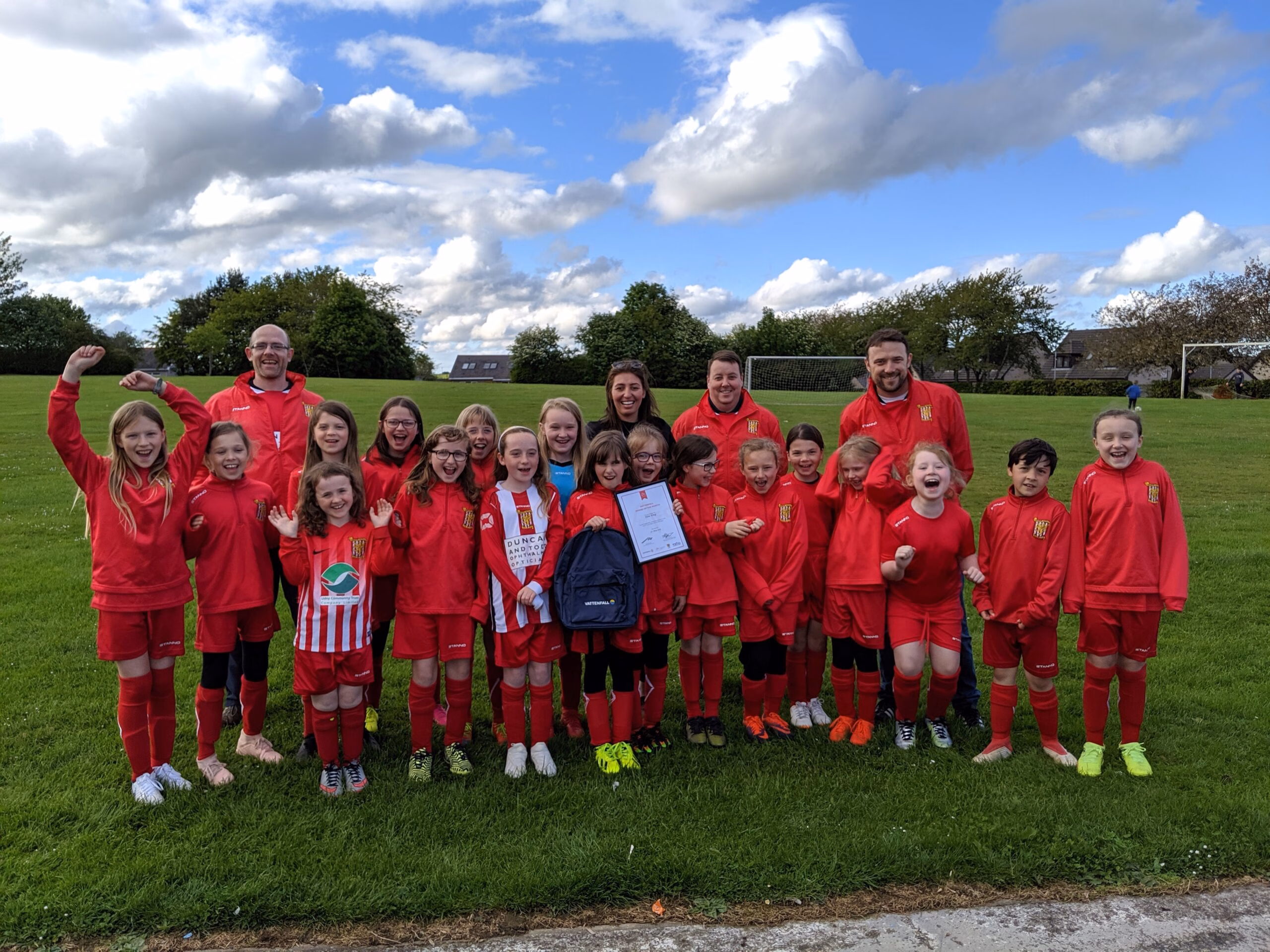 Vattenfall Award of the Month – AFCCT North Region Girls Football League