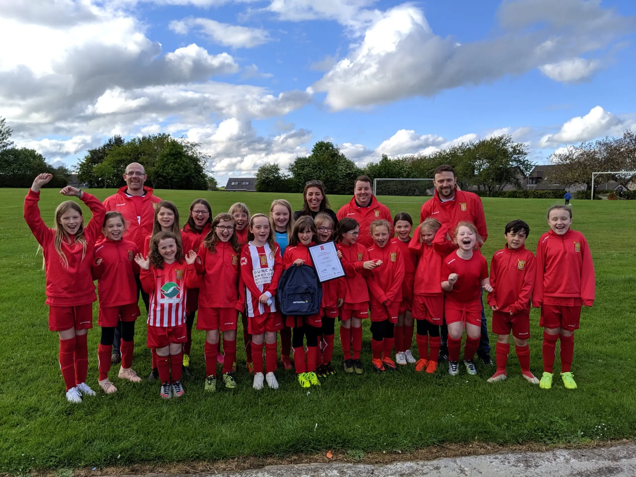 Vattenfall Award of the Month – AFCCT North Region Girls Football League