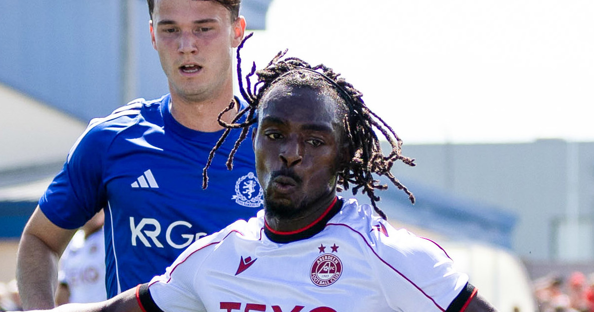 Aberdeen players during the pre-season win over Cove Rangers