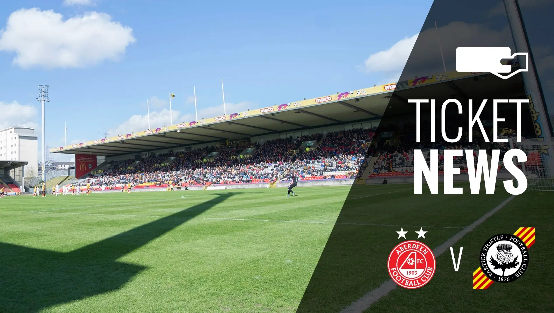 Ticket Details | Partick Thistle v Aberdeen, Friday 4th November