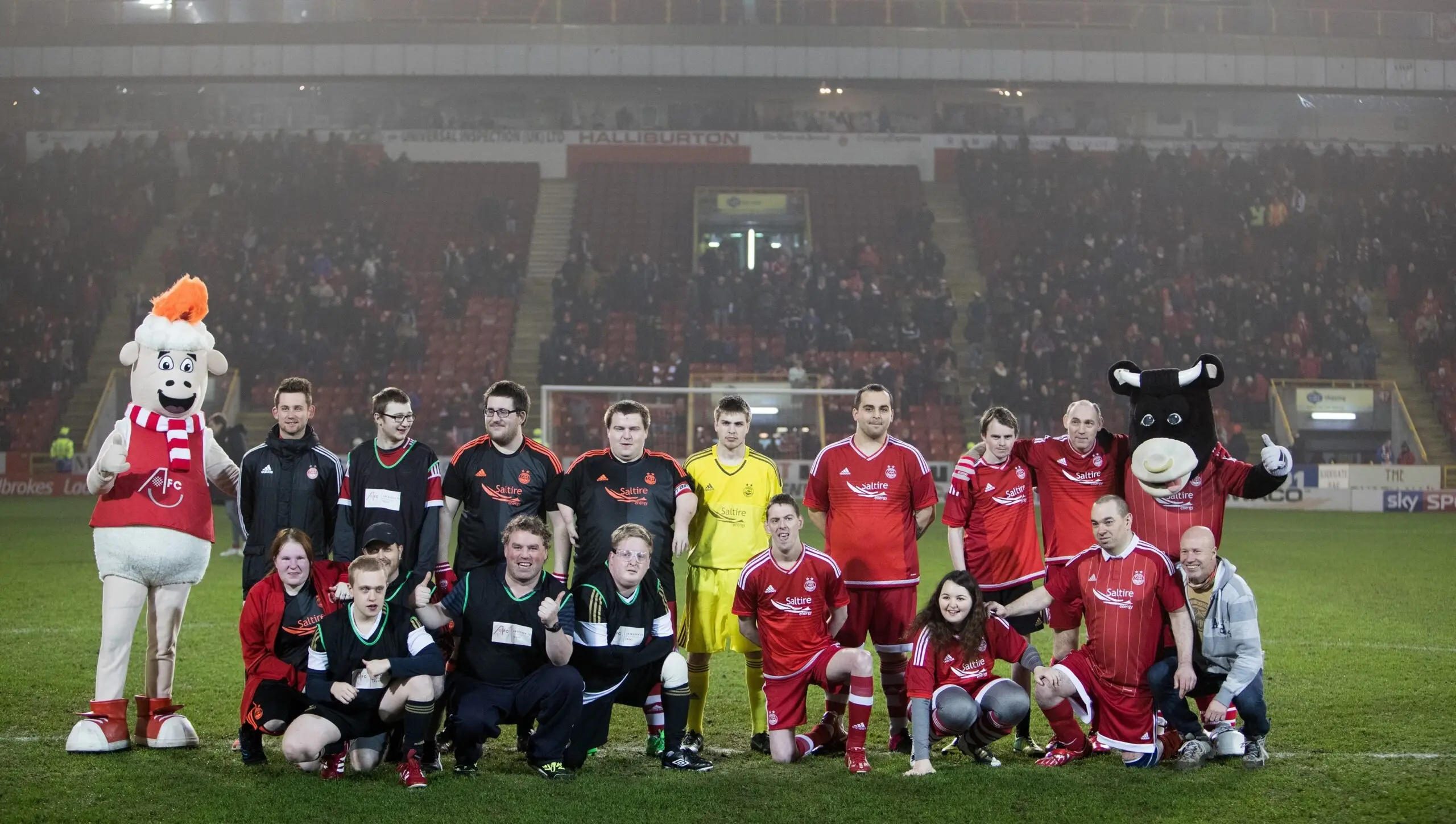 Everybody Active Team's match day action at Pittodrie