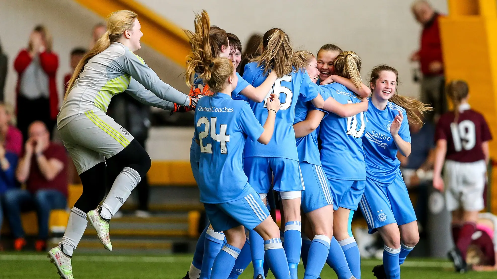 Aberdeen Ladies U19s win the cup