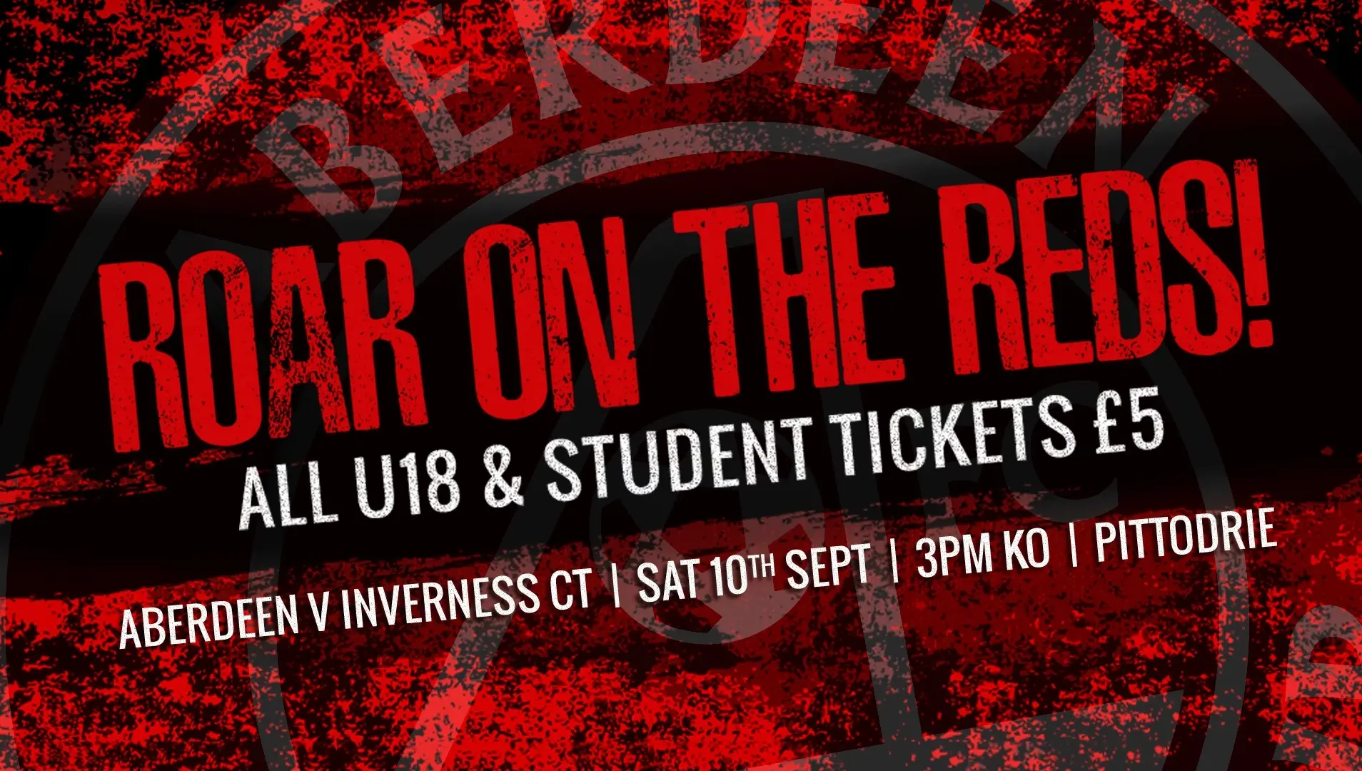 Ticket Details | Aberdeen v Inverness CT, Sat 10th Sep