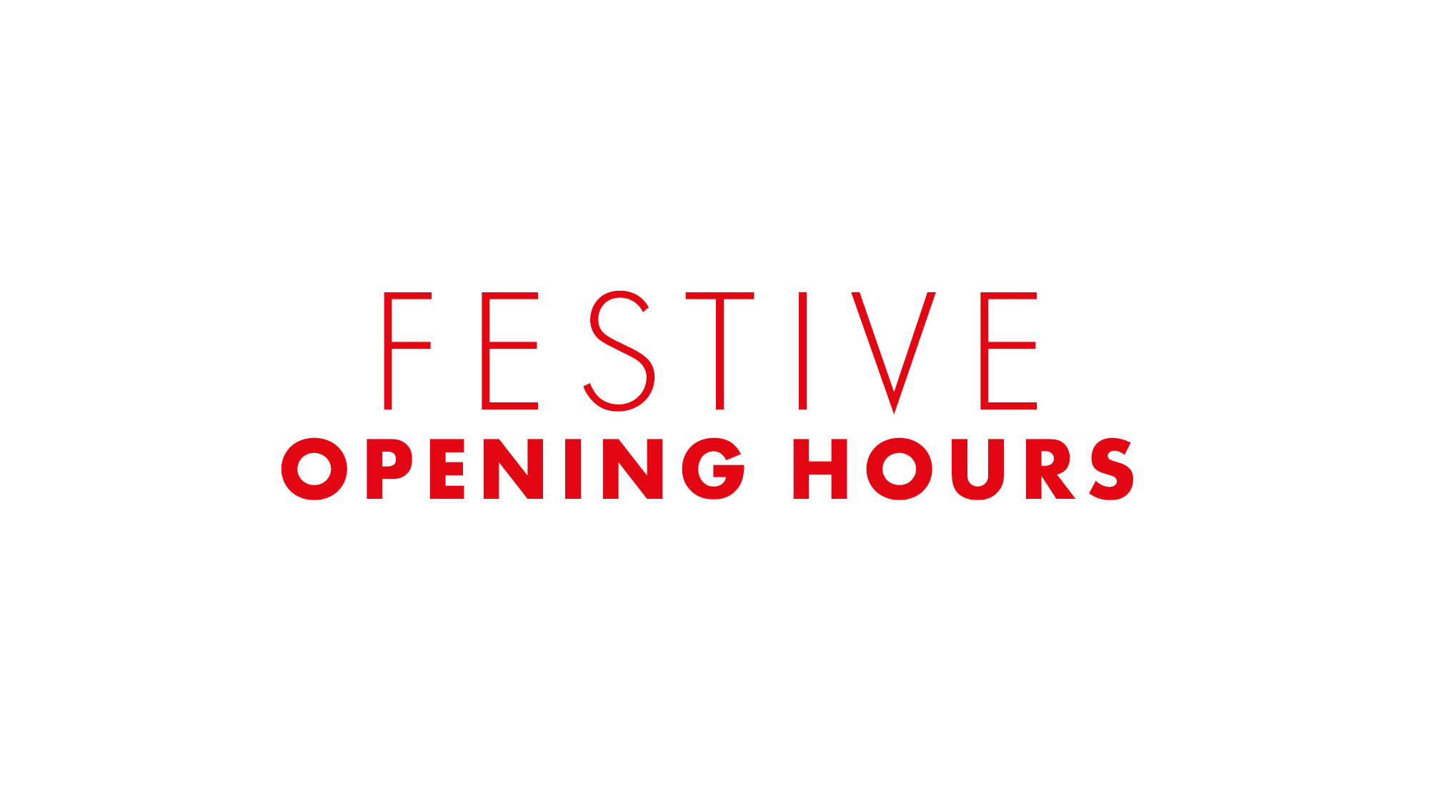 Festive Opening Hours – Club Shop & Ticket Office
