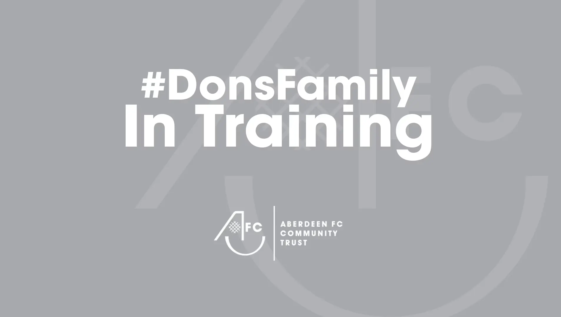 Dons Family in Training starts 13th September!