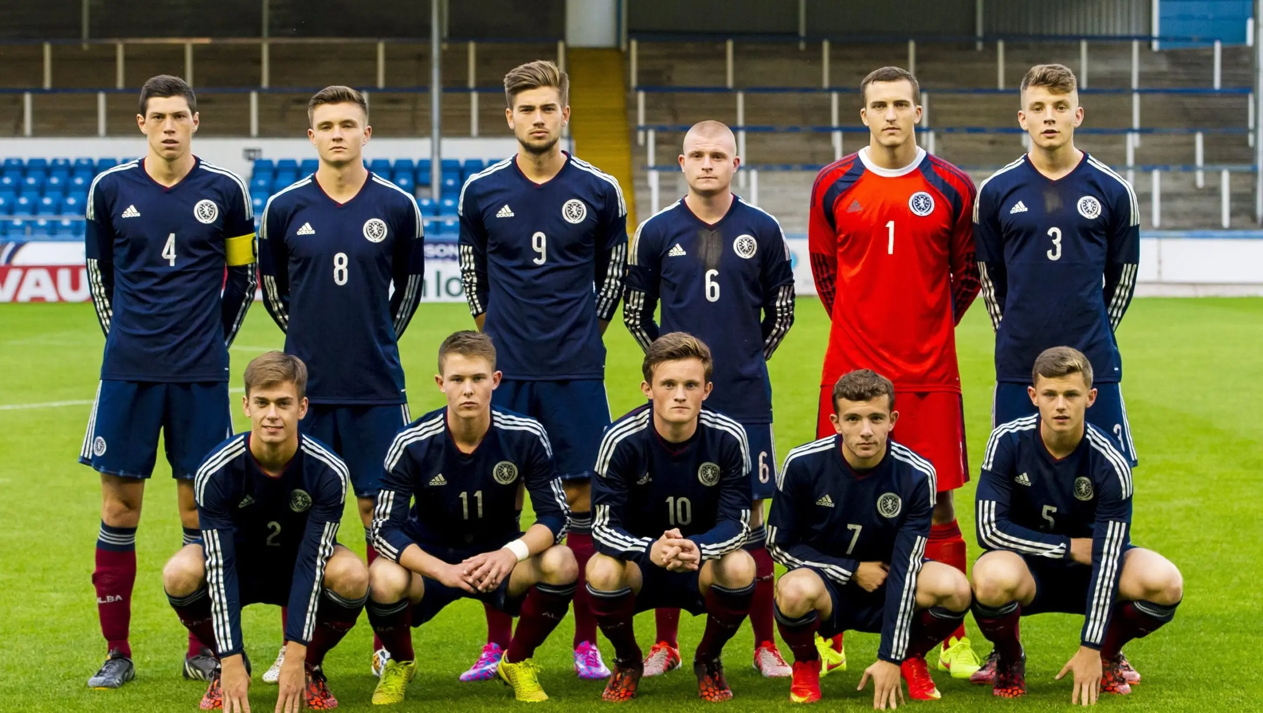 Scott McKenna captains the Scotland U19s