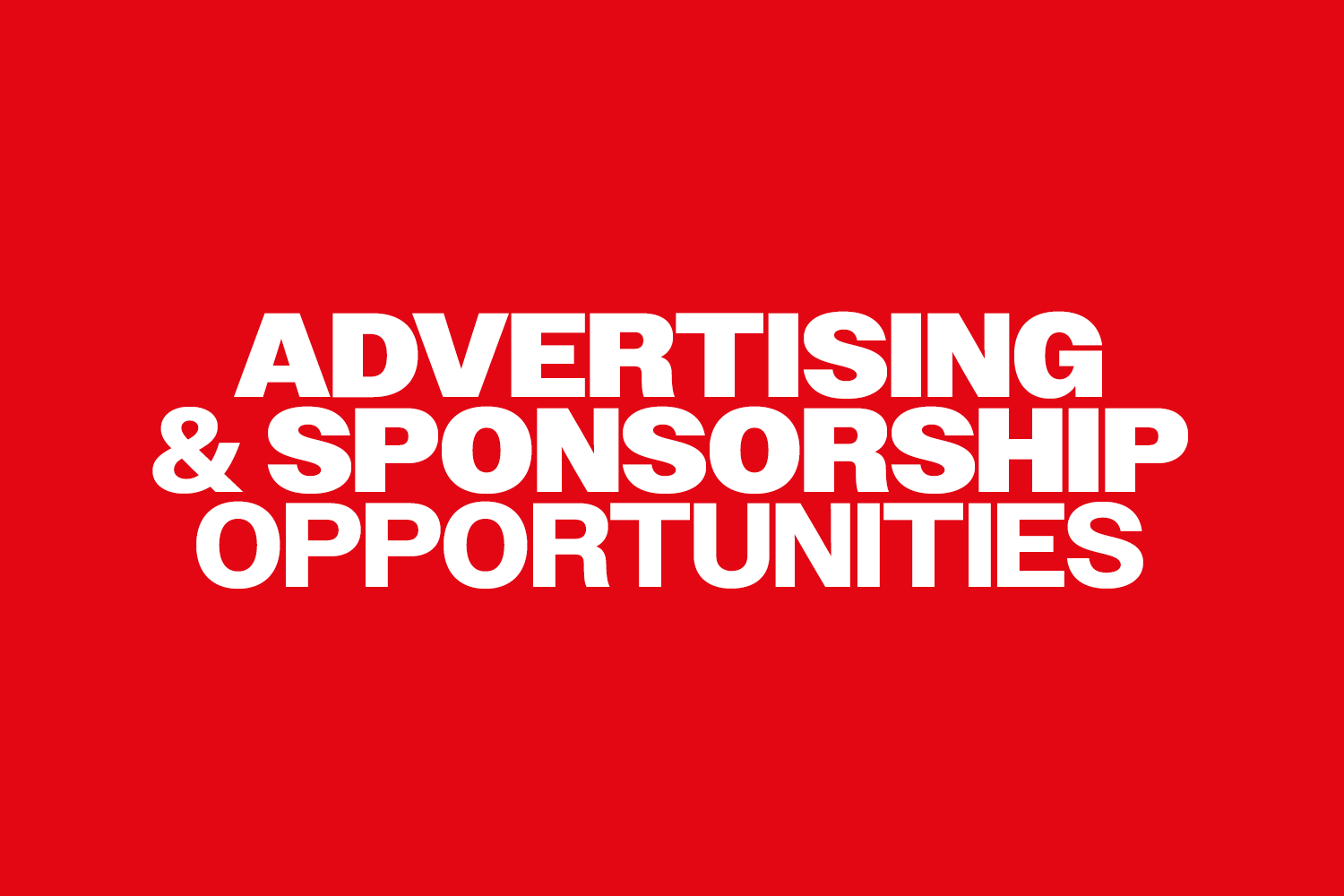 Advertising and Sponsorship Opportunities