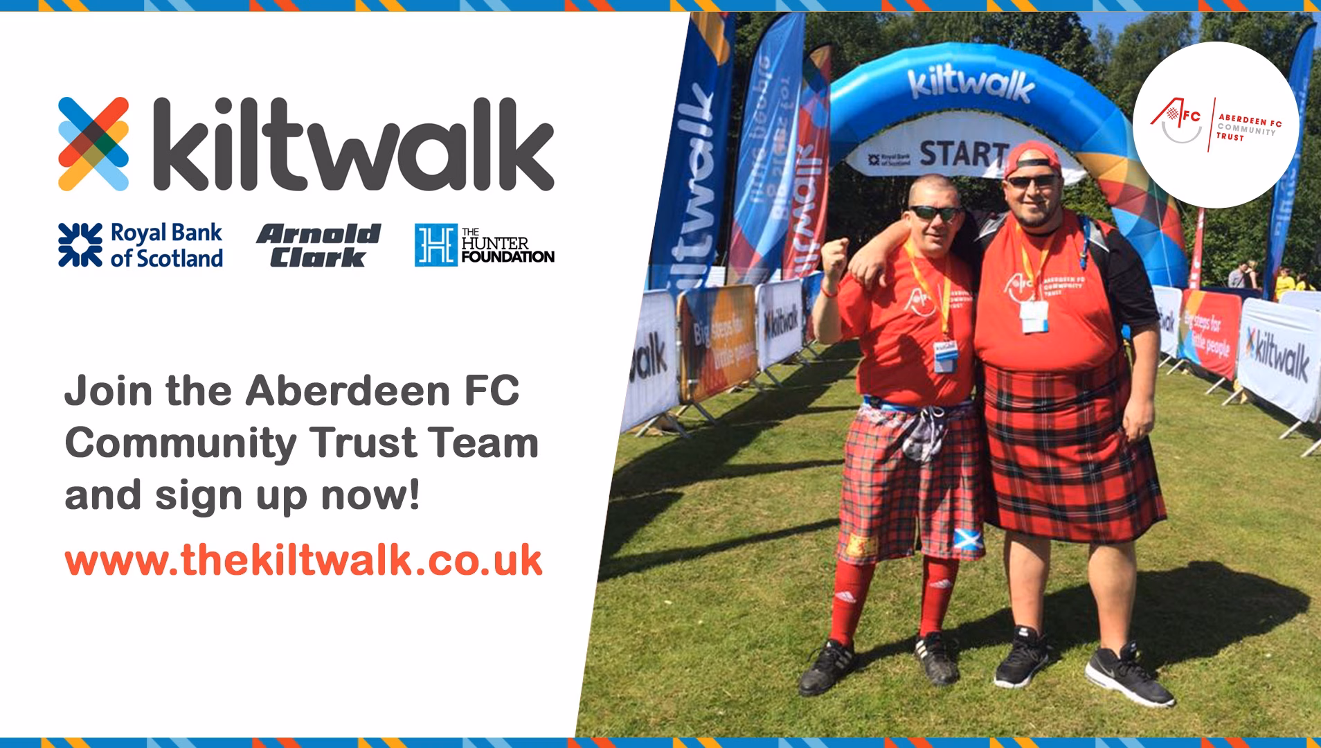 Red Army to don their tartan for AFCCT and the Kiltwalk