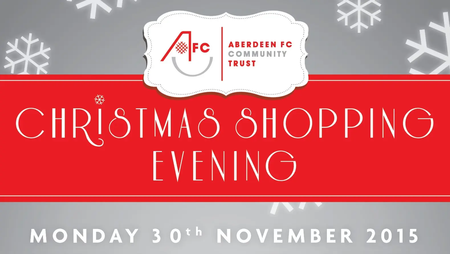 Christmas Shopping Event - Monday 30th November