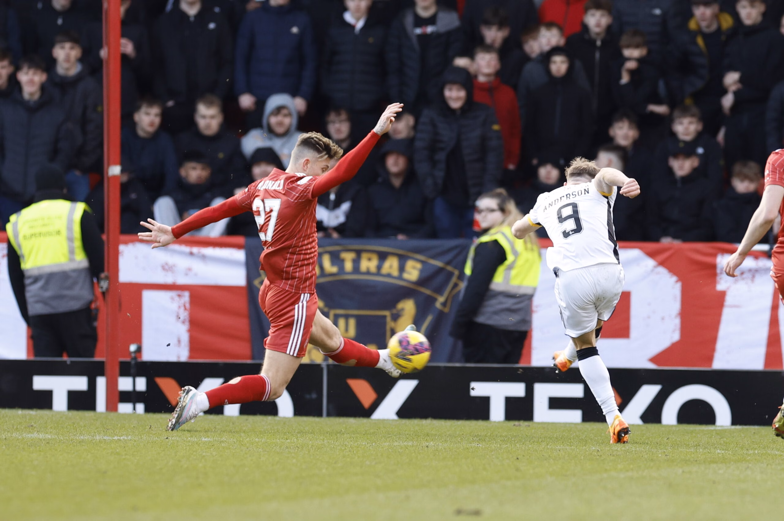 Angus MacDonald in action against Livingston