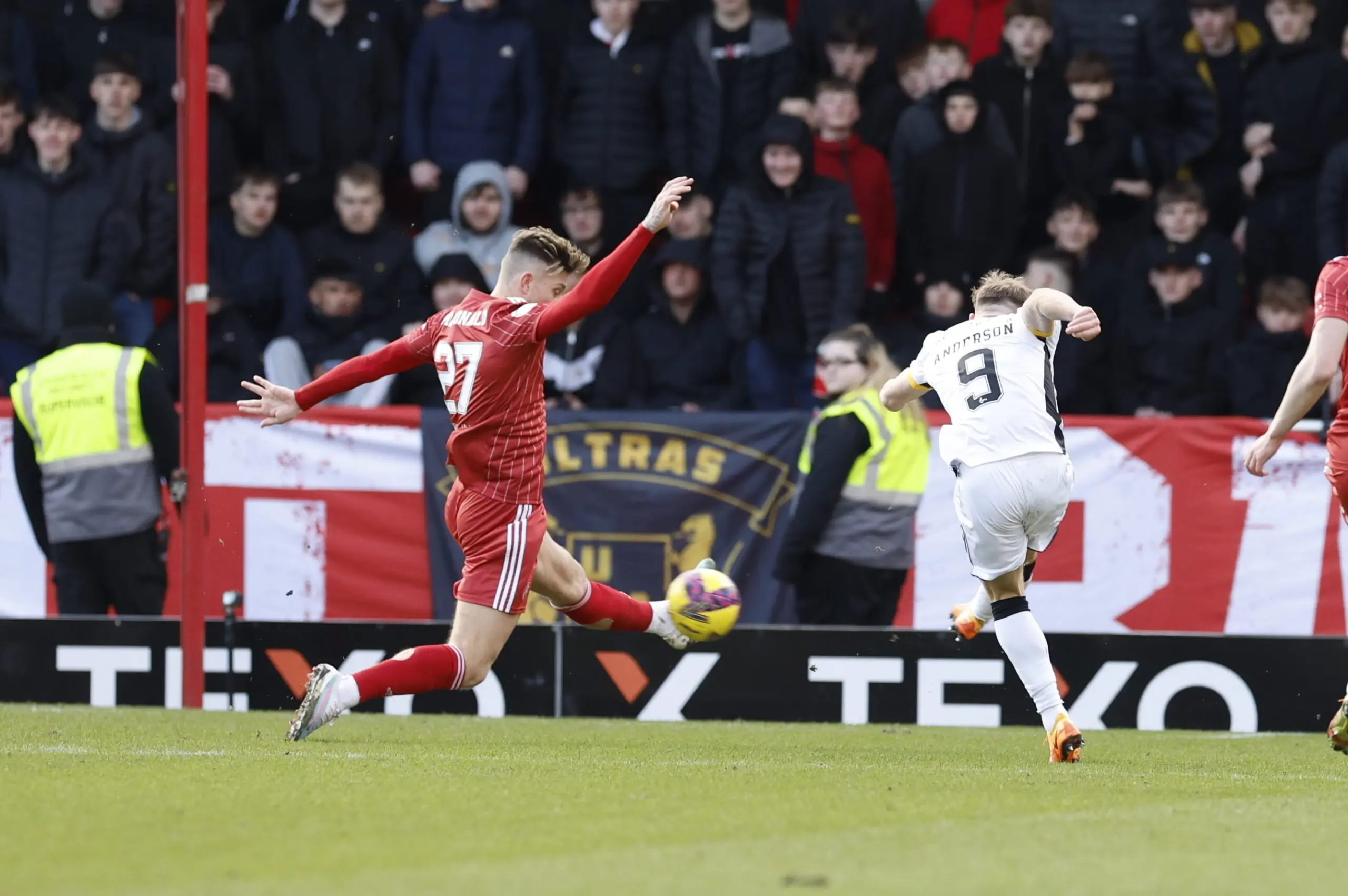 Angus MacDonald in action against Livingston