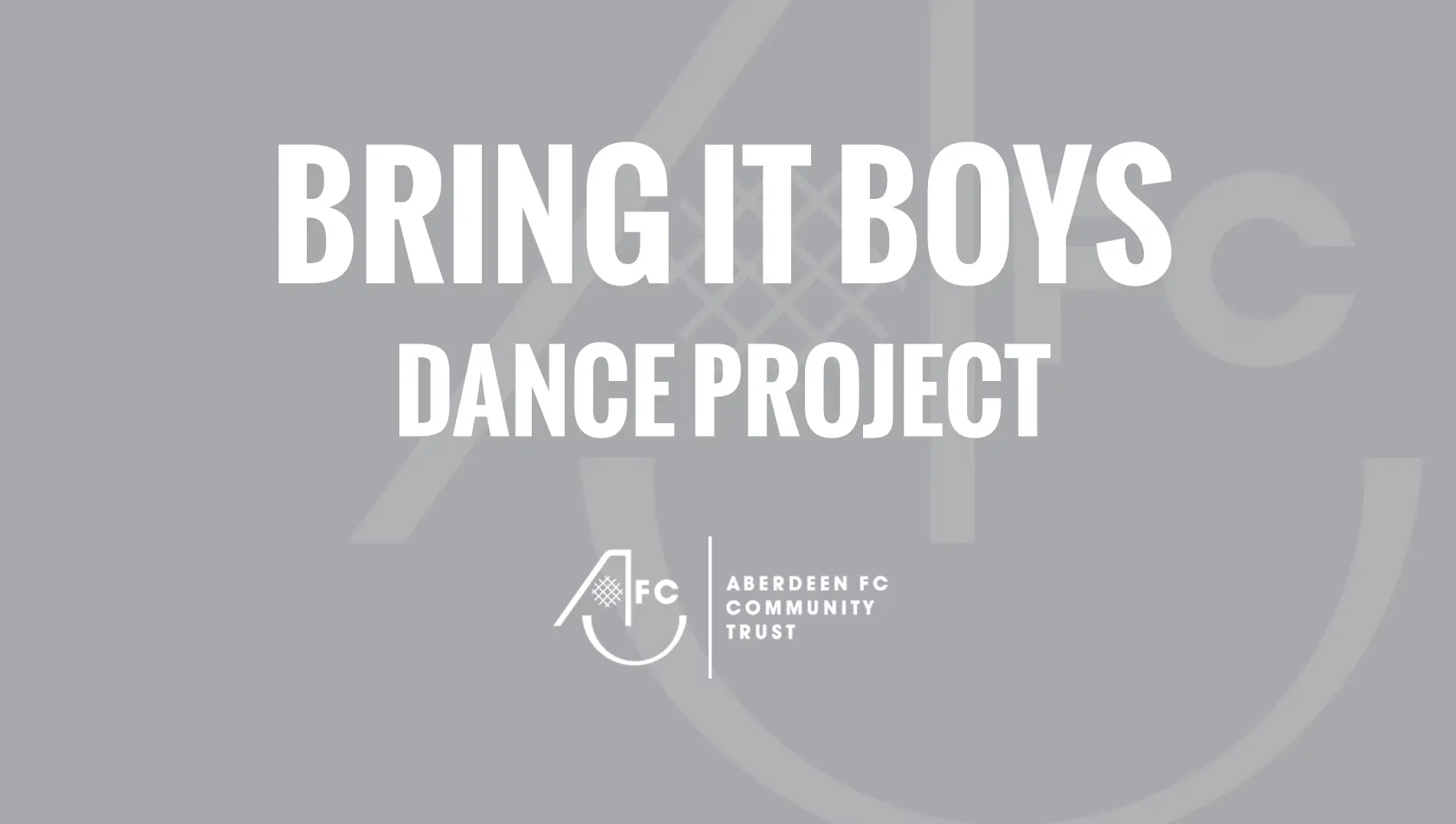 Bring It Boys- AFCCT Dance Project