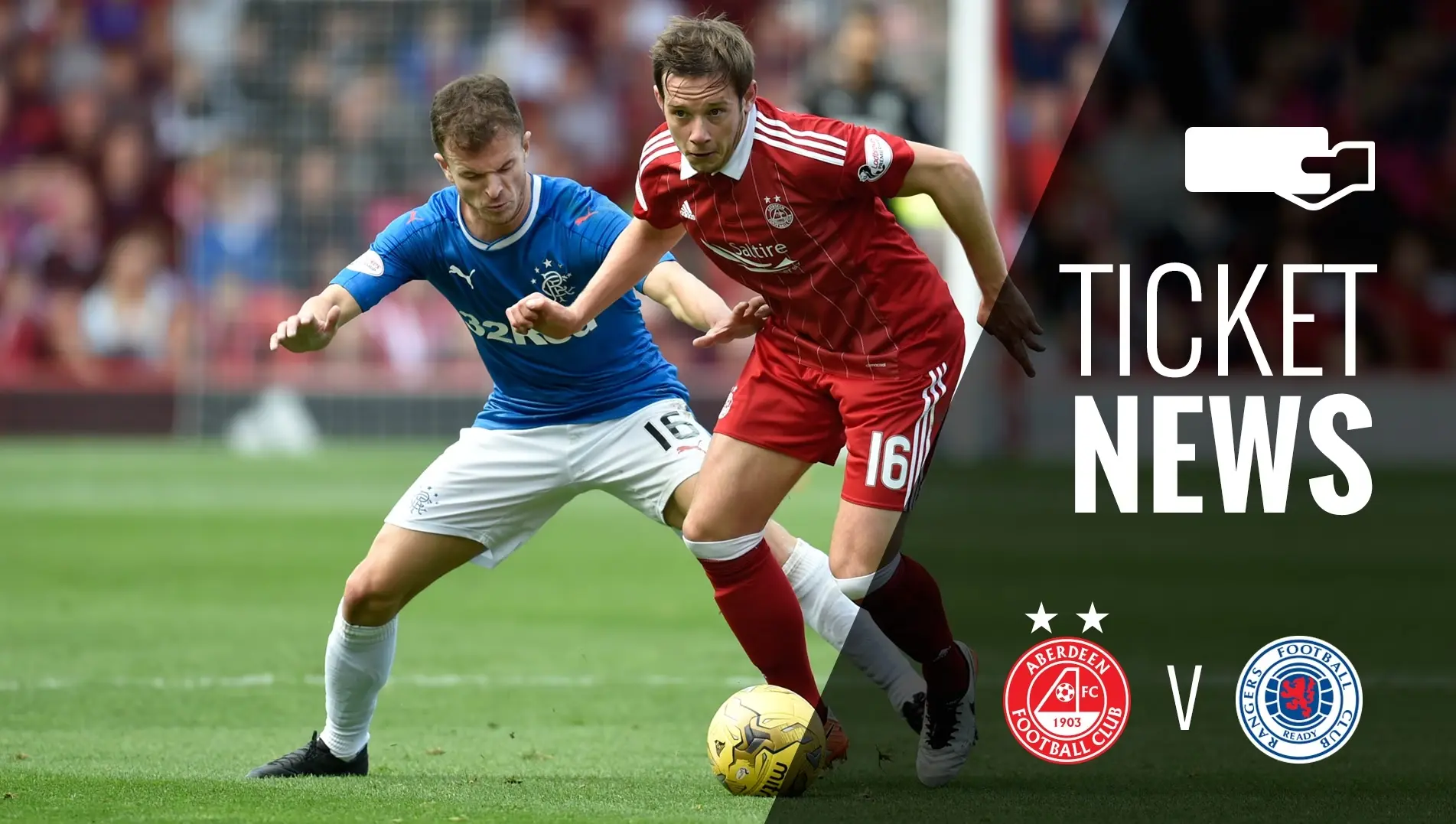 Ticket Details | Aberdeen v Rangers, Sunday 9th April