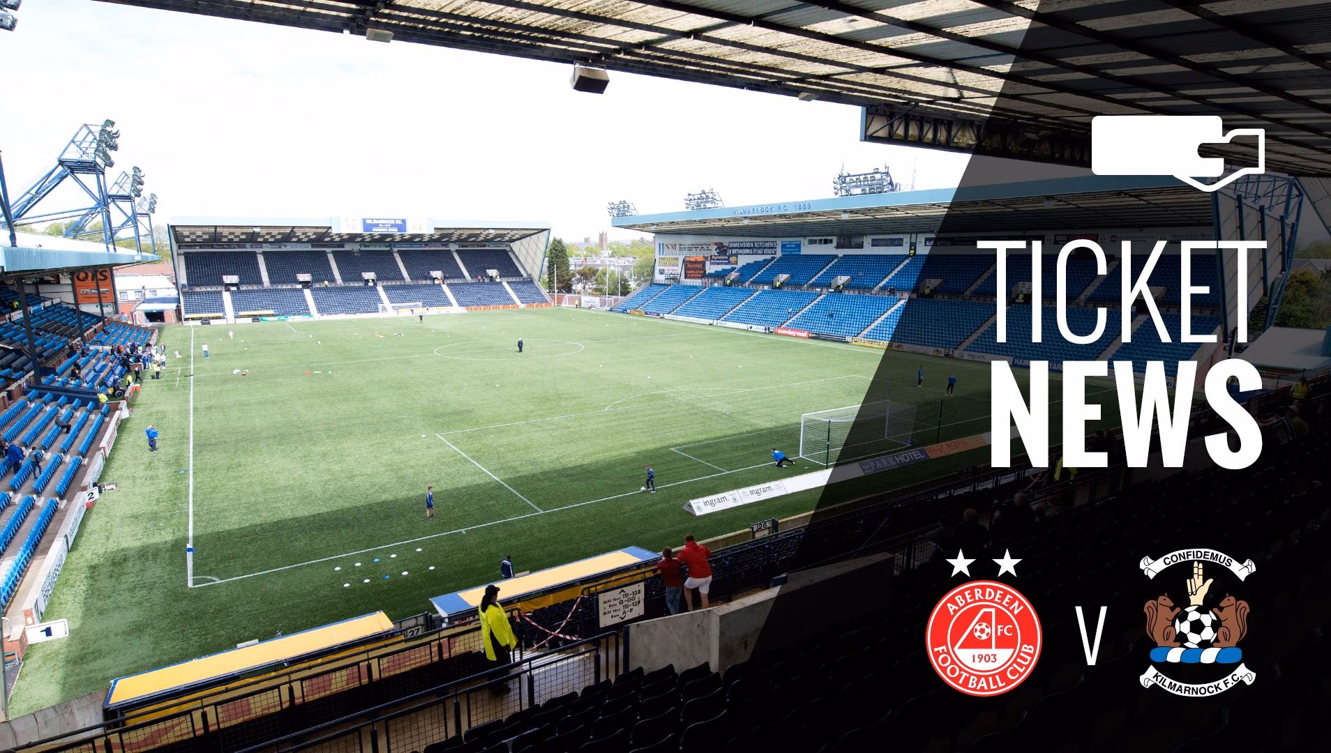Ticket Details | Kilmarnock v Aberdeen, Sunday 19th February