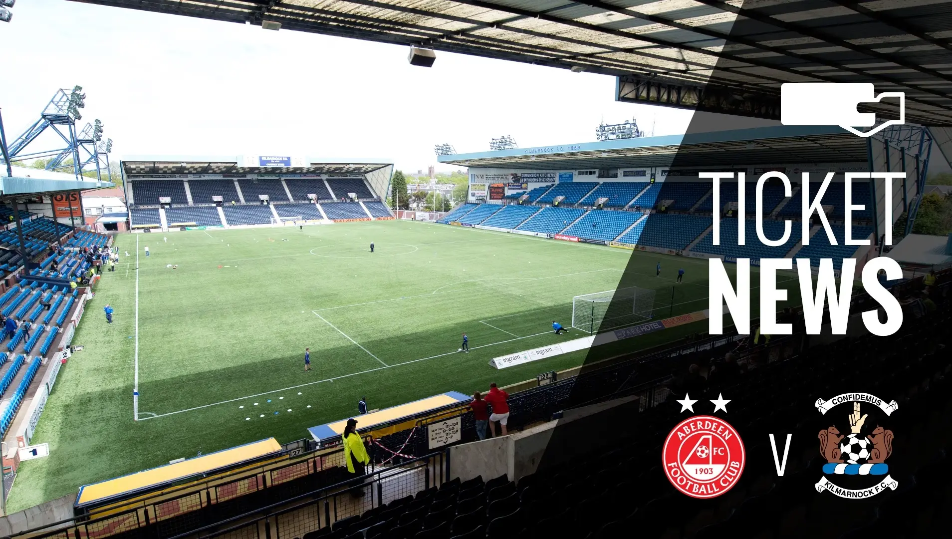 Ticket Details | Kilmarnock v Aberdeen, Sunday 19th February