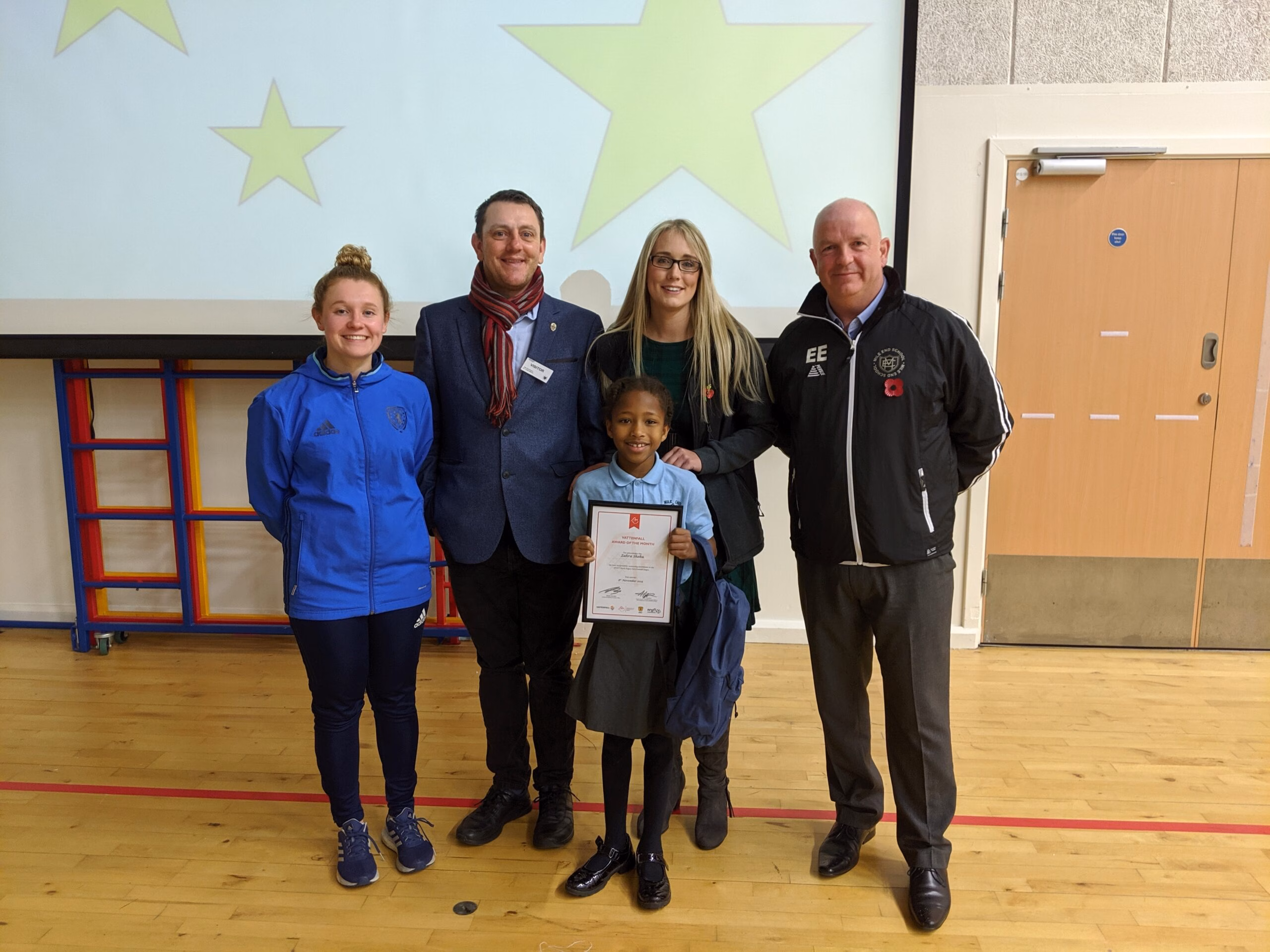 Vattenfall Award of the Month – AFCCT North Region Girls Football League