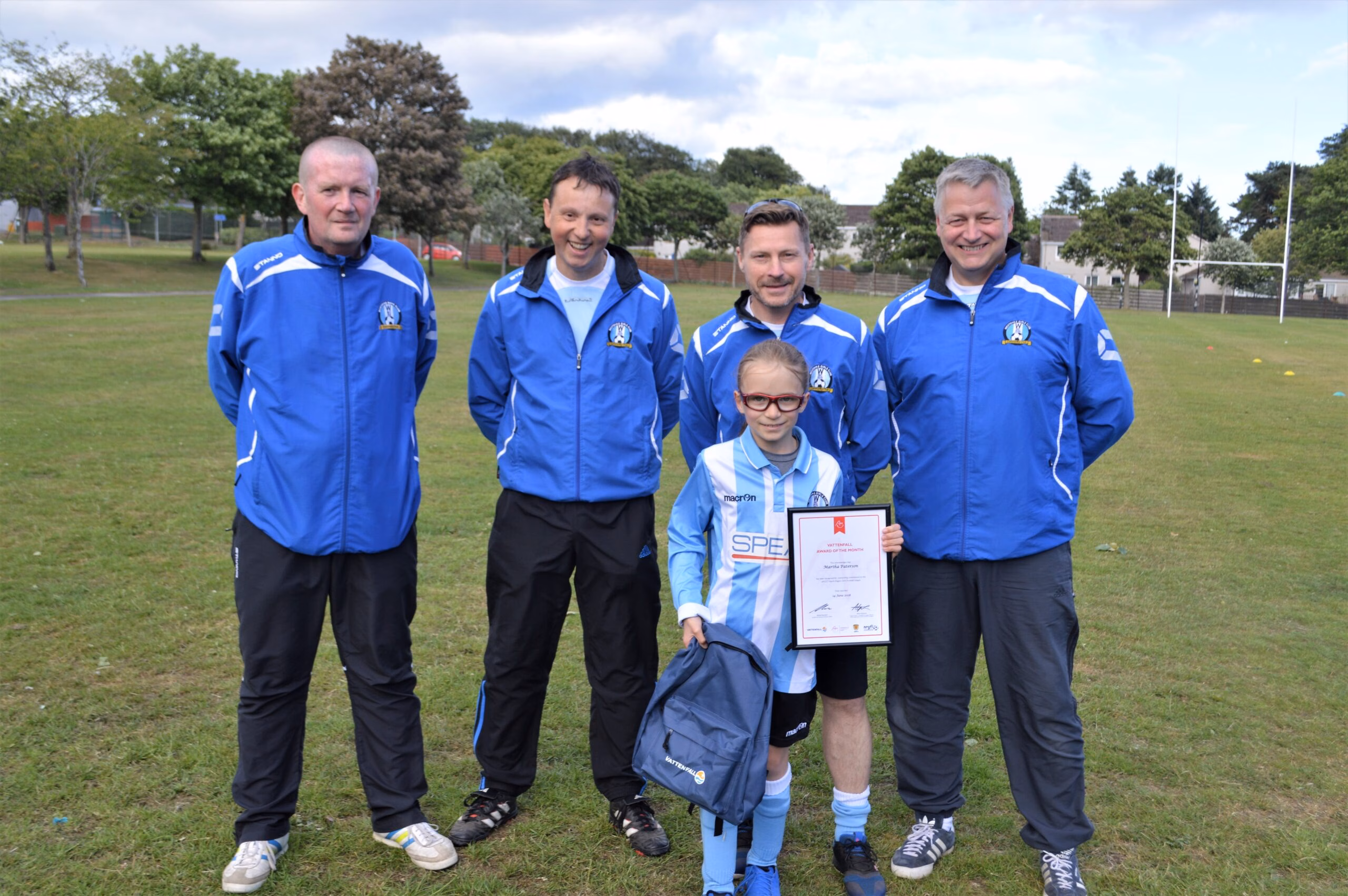 Vattenfall Award of the Month – AFCCT North Region Girls Football League