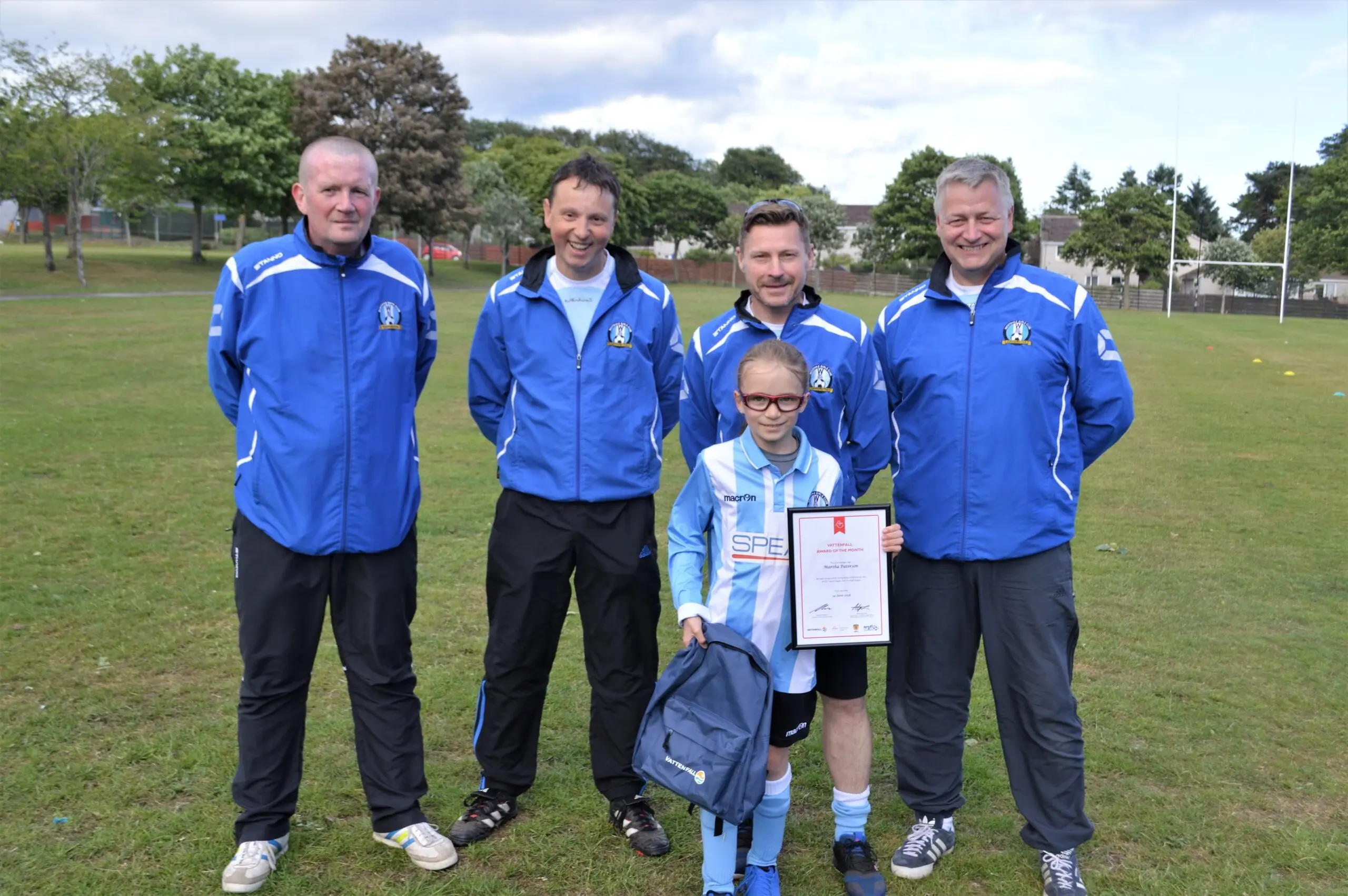 Vattenfall Award of the Month – AFCCT North Region Girls Football League