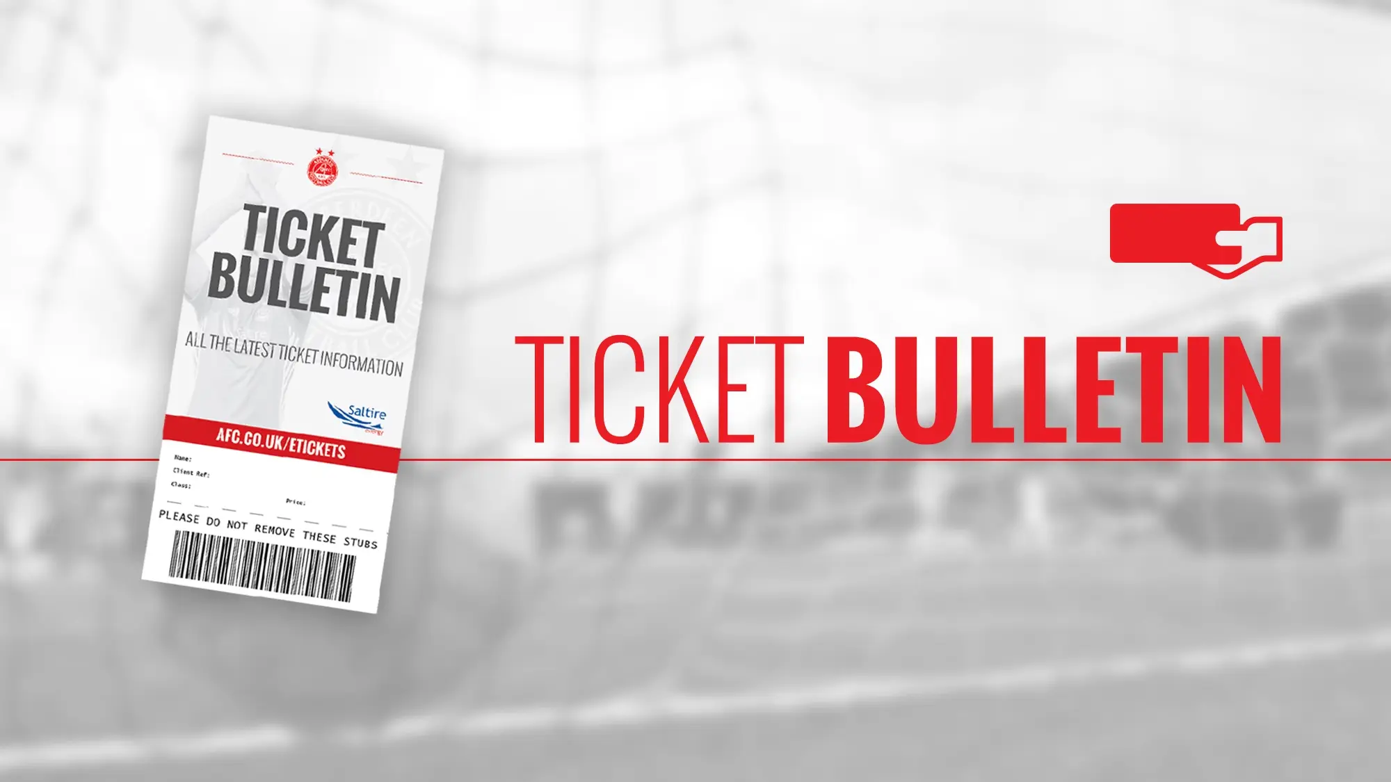 TICKET BULLETIN | MONDAY 12TH AUGUST